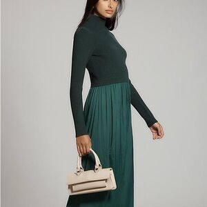 Anthropologie Thea Long Sleeve Twofer Maxi Dress